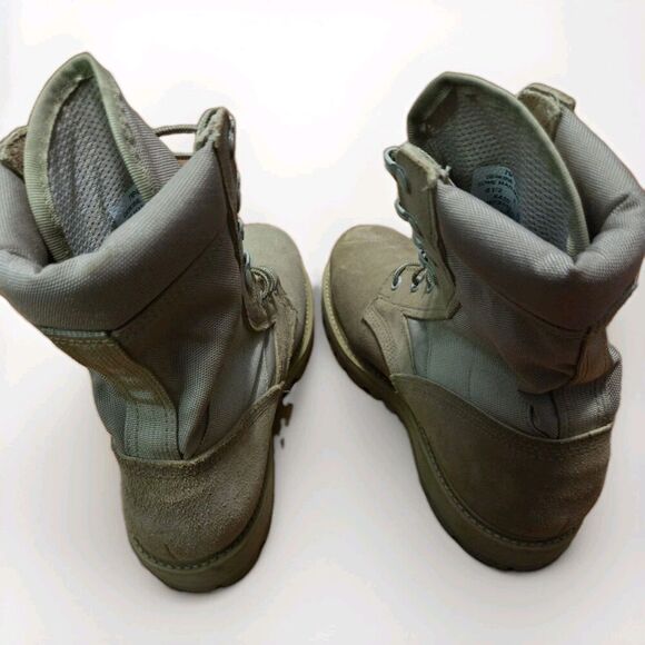 US Military Hot Weather Combat Boots Coyote Tan Suede Leather EH USA Size 6.5R